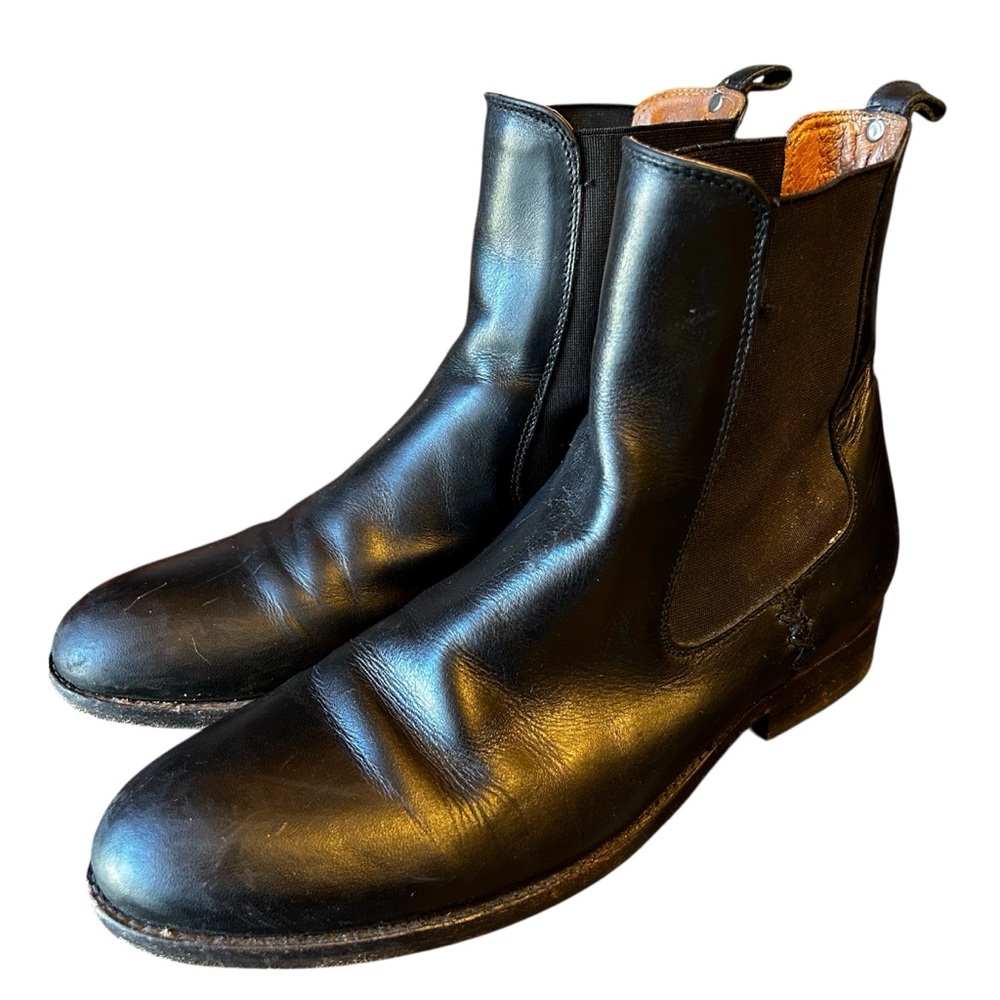 Frye Melissa Chelsea Ankle Boots Sz 8 Black - Picture 3 of 11